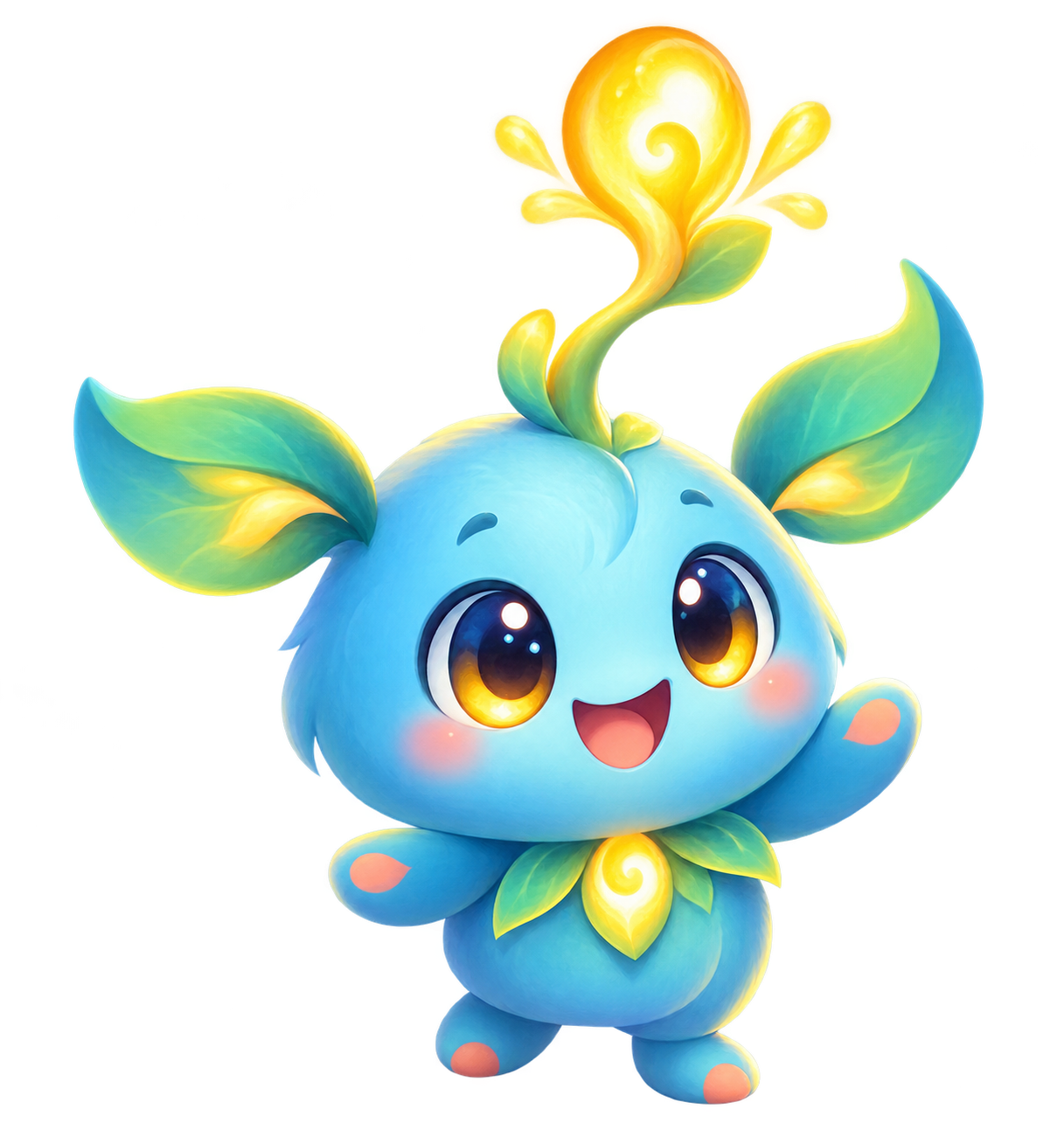 Lumi, the glowing forest guardian